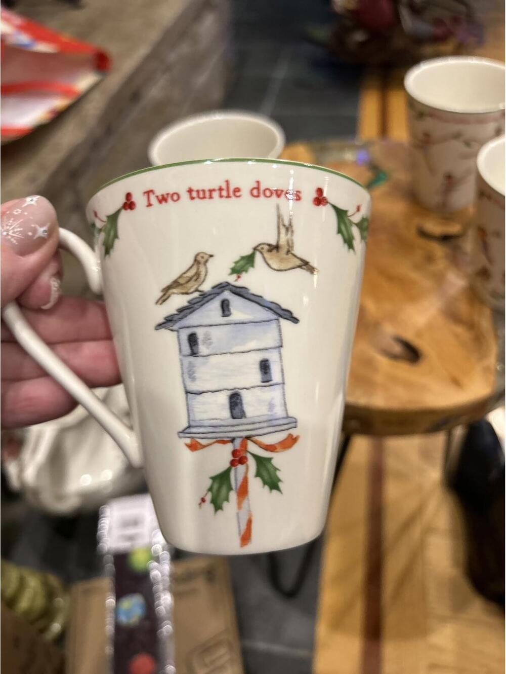 Set of 4 Holiday Twelve Days of Christmas by LENOX mugs